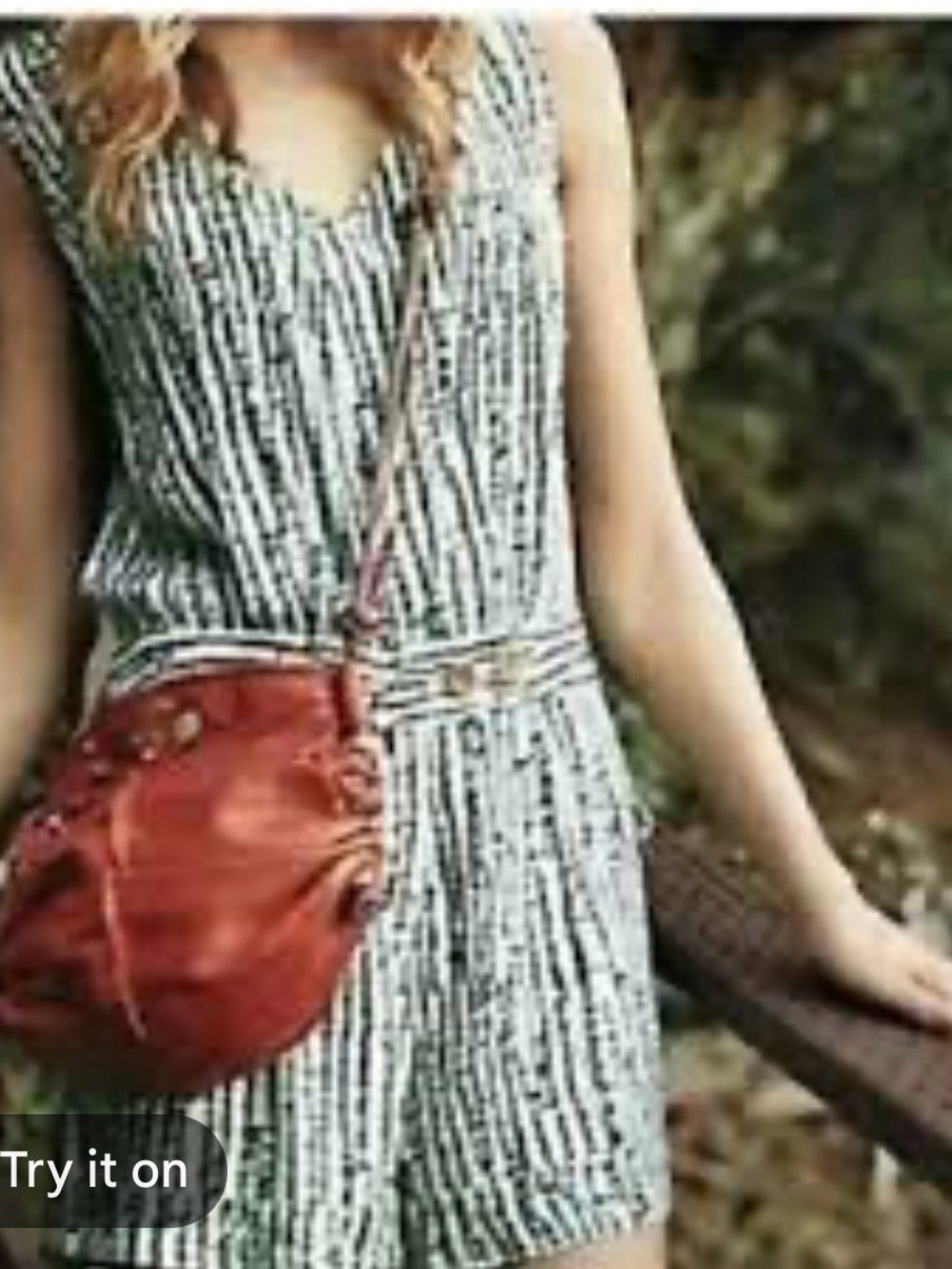 Anthropologie green stripe sleeveless romper